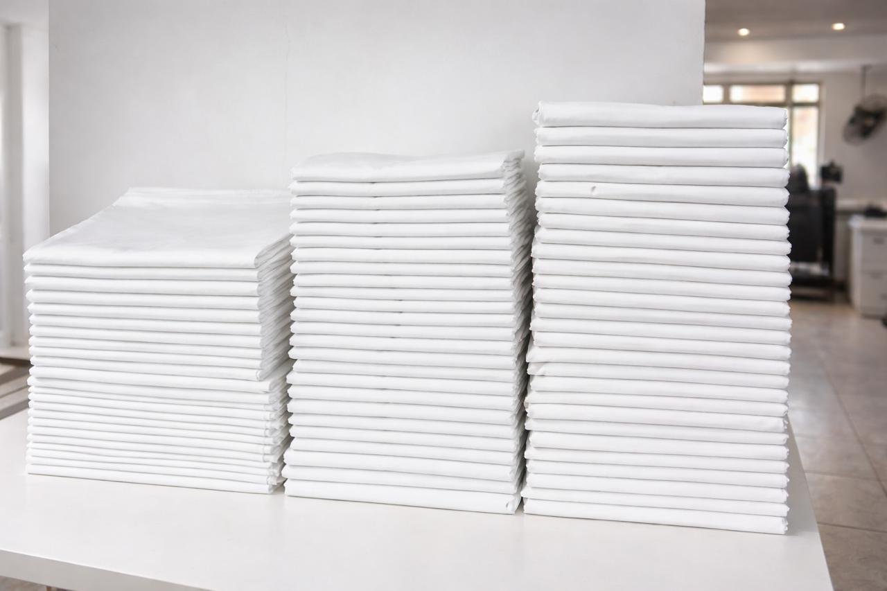 Enxoval branco dobrado